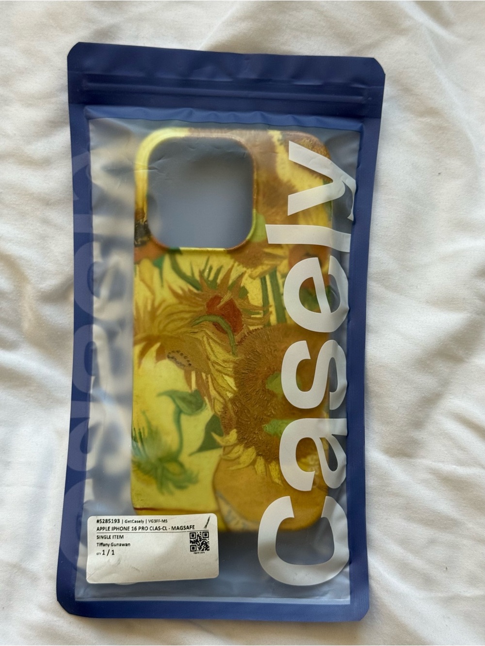 New Casely iPhone 16 Pro Vang Gogh Sunflowers Phone Case